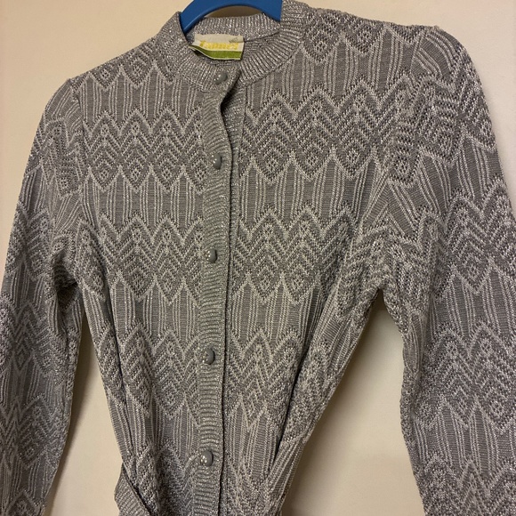 Tannel Knits Maxi Cardigan Sweater Dress Vintage EUC - Picture 4 of 5